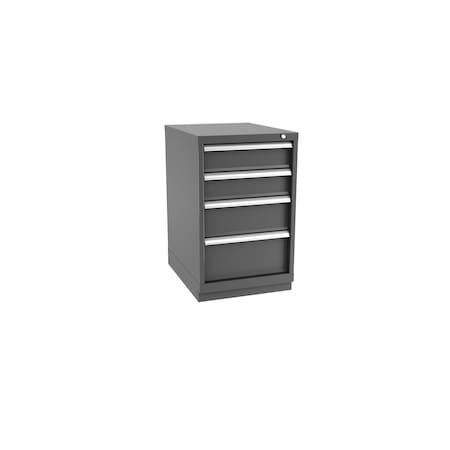 Champion Tool Storage Modular Tool Cabinet, 4 Drawer, Dark Gray, Steel, 22 in W x 28-1/2 in D x 36 in H N15000402ILCFTB-DG